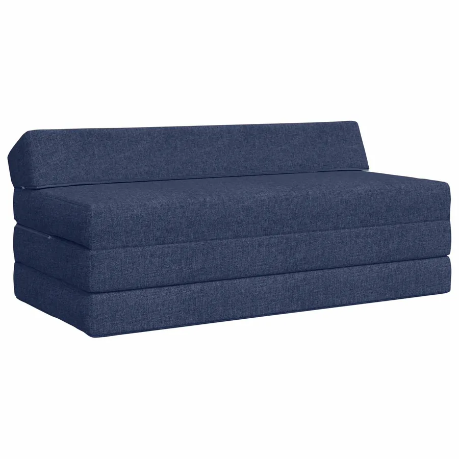 Canapé-lit pliable Bleu 120 x 60 x 49 cm Tissu
