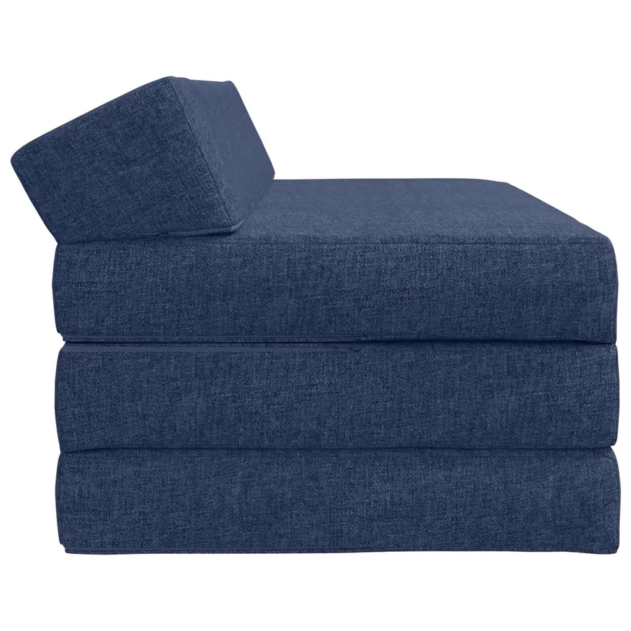 Canapé-lit pliable Bleu 120 x 60 x 49 cm Tissu - 3
