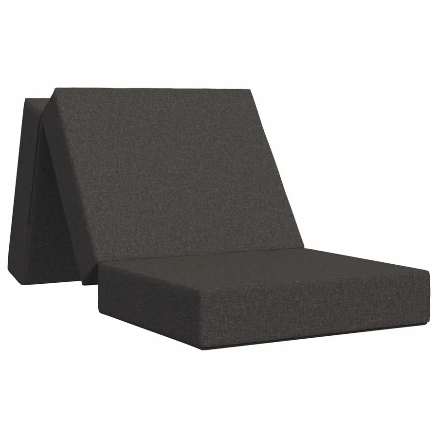 Canapé-lit pliable 75 x 63 x 45 cm Gris foncé - 2