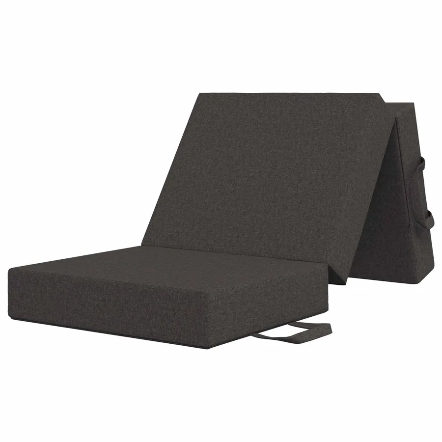 Canapé-lit pliable 75 x 63 x 45 cm Gris foncé - 3