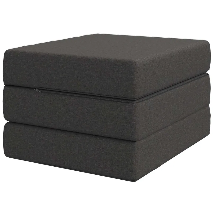 Canapé-lit pliable 75 x 63 x 45 cm Gris foncé - 5