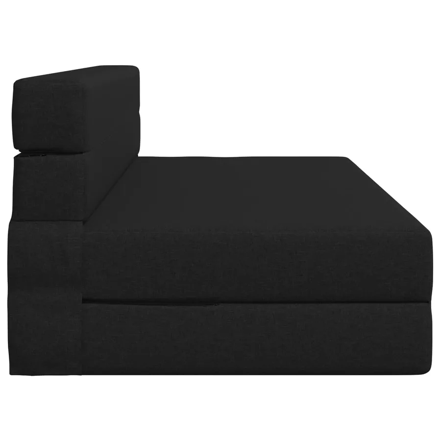 Canapé-lit pliable Noir 152 x 86,5 x 60 cm Tissu - 4