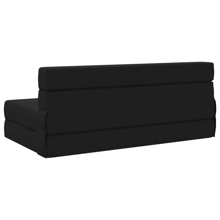 Canapé-lit pliable Noir 152 x 86,5 x 60 cm Tissu - 5