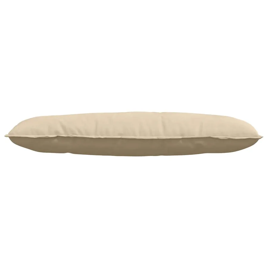 Coussin de Dos Crème 120 x 50 cm Tissu en microfibre - 5