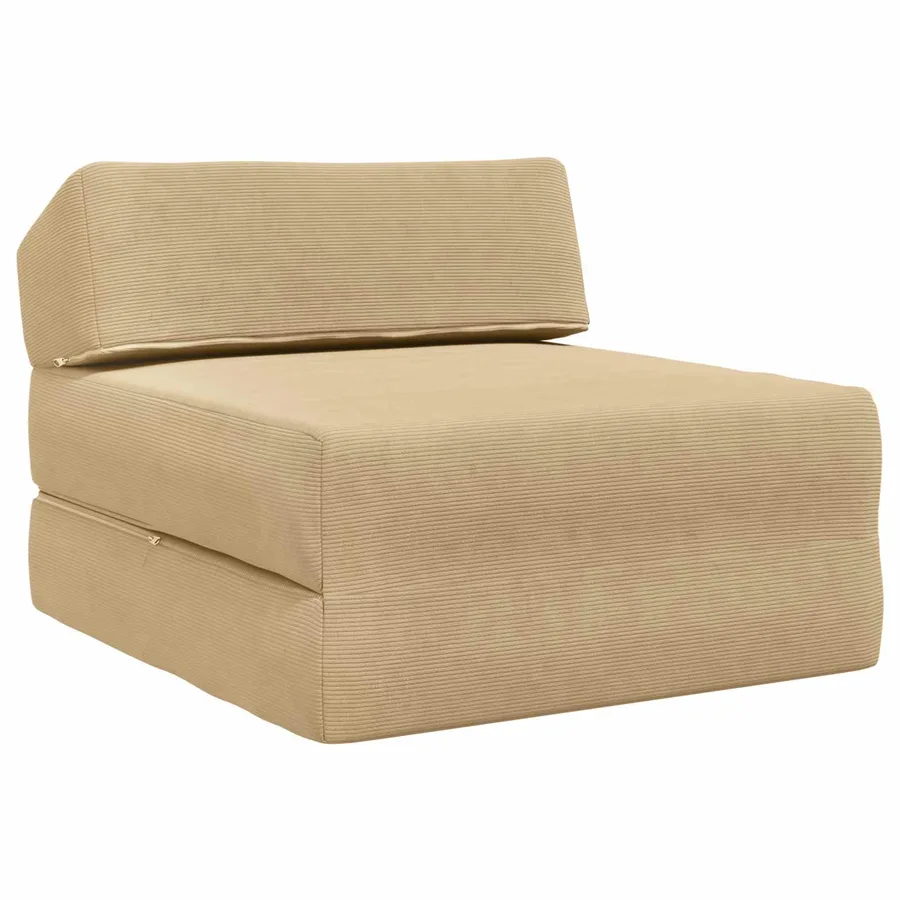Canapé-lit pliable Vert Gris 60 x 70 x 41 cm Tissu - 2