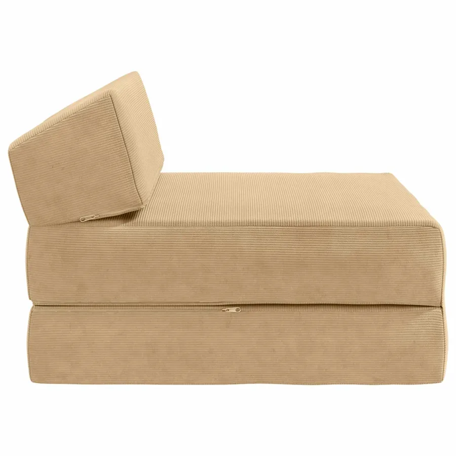 Canapé-lit pliable Vert Gris 60 x 70 x 41 cm Tissu - 4