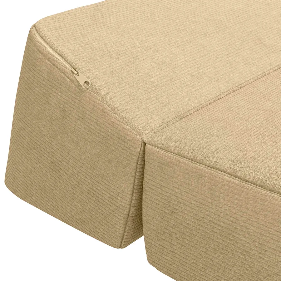 Canapé-lit pliable Vert Gris 60 x 70 x 41 cm Tissu - 6