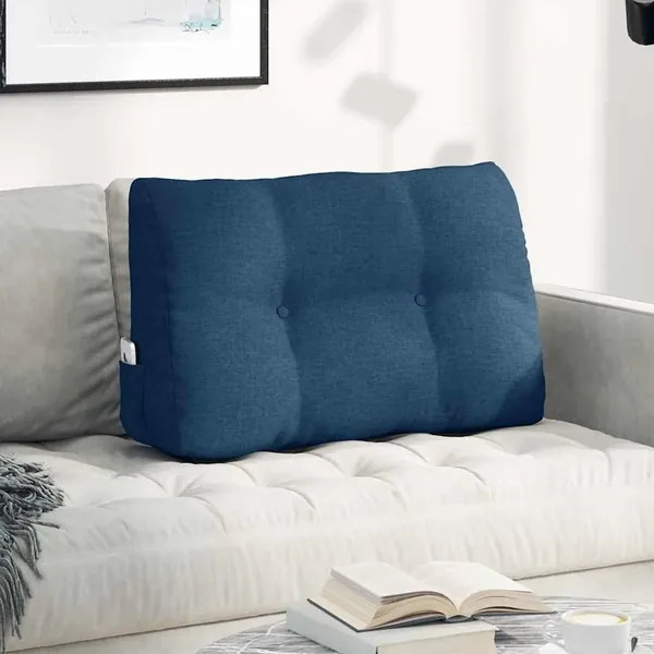 Coussin de Dos Bleu 80 x 24 x 50 cm tissu