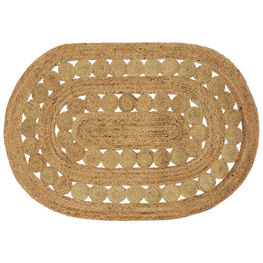 Tapis de surface Naturel 100 x 152 cm Jute