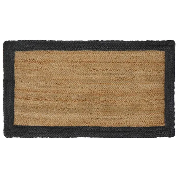 Tapis de surface Gris foncé 60 x 110 cm Jute