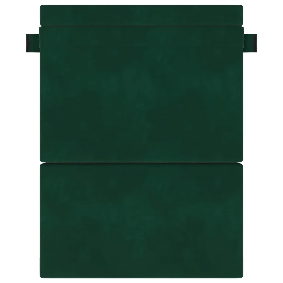 Canapé-lit pliable Vert foncé 152 x 86,5 x 60 cm Tissu - 3