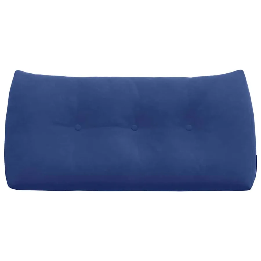Coussin de Dos Bleu police 100 x 24 x 50 cm Velours - 6
