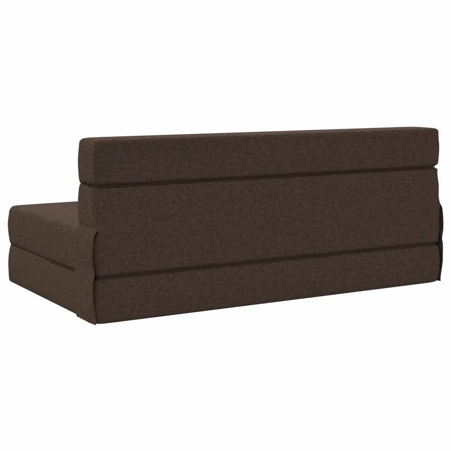 Canapé-lit pliable Taupe 152 x 86,5 x 60 cm Tissu - 5