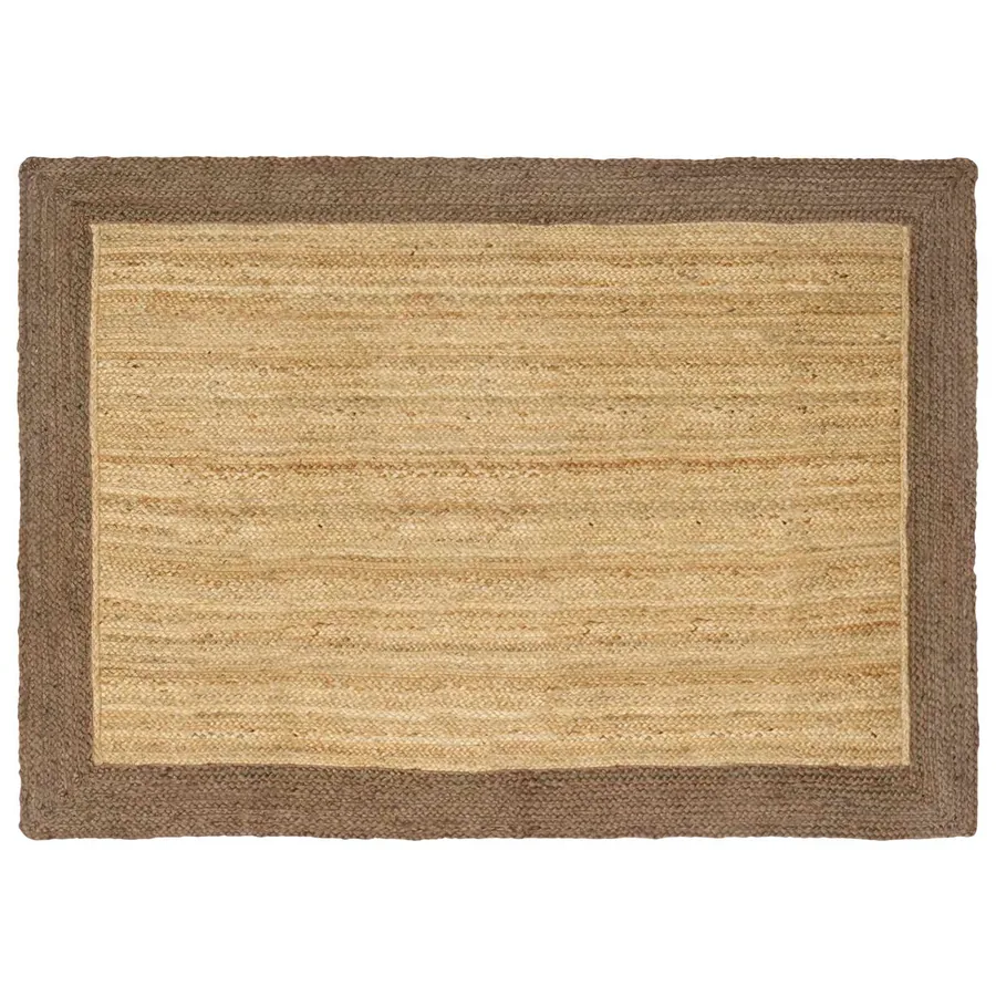 Tapis de surface Gris 120 x 170 cm Jute