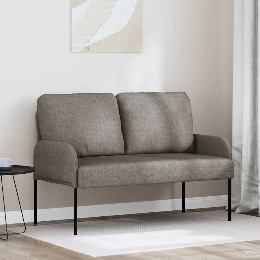 Canapés avec coussin 110cm Taupe Contreplaqué