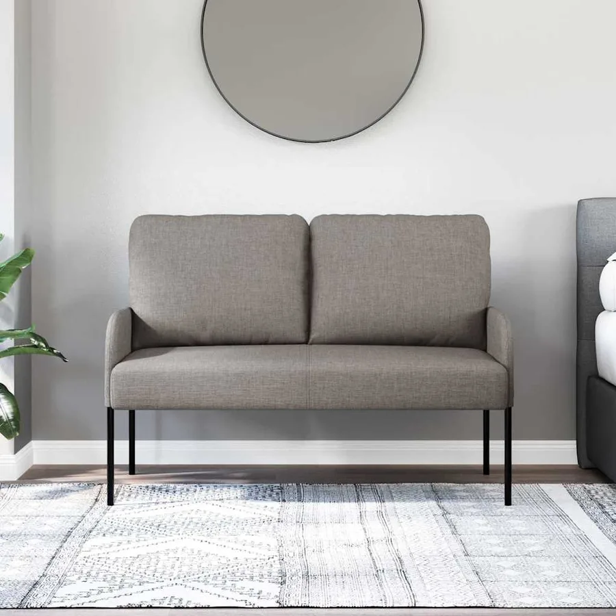 Canapés avec coussin 110cm Taupe Contreplaqué - 3