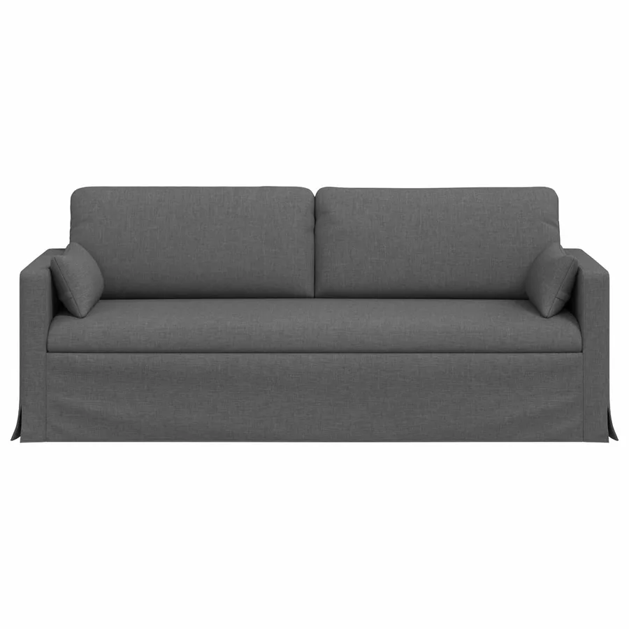 Canapé Gris foncé 198 x 78 x 80 cm tissu - 4