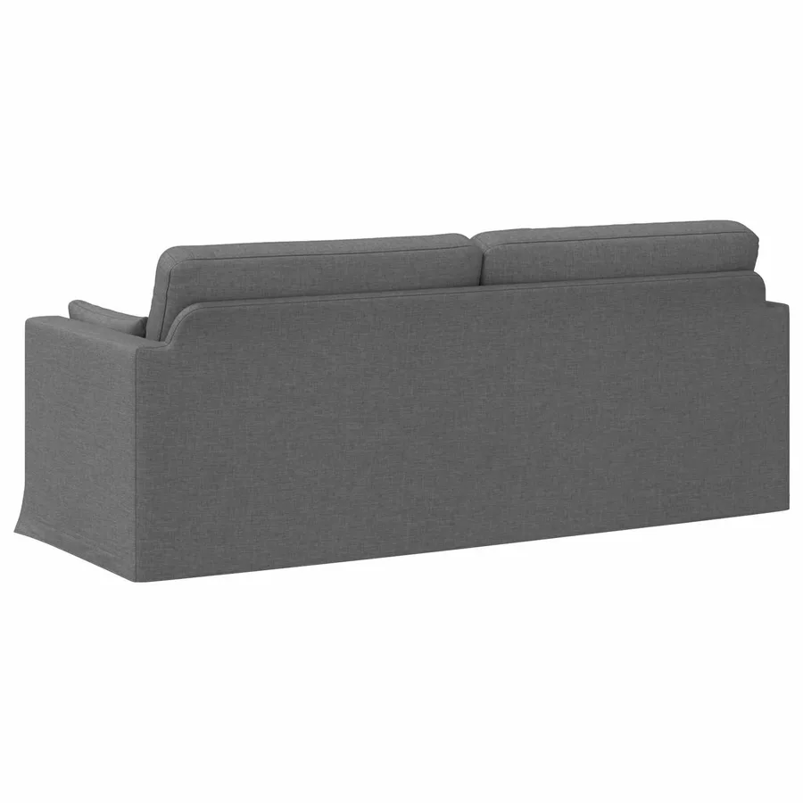 Canapé Gris foncé 198 x 78 x 80 cm tissu - 6