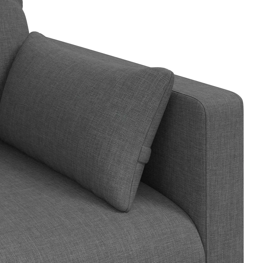 Canapé Gris foncé 198 x 78 x 80 cm tissu - 7
