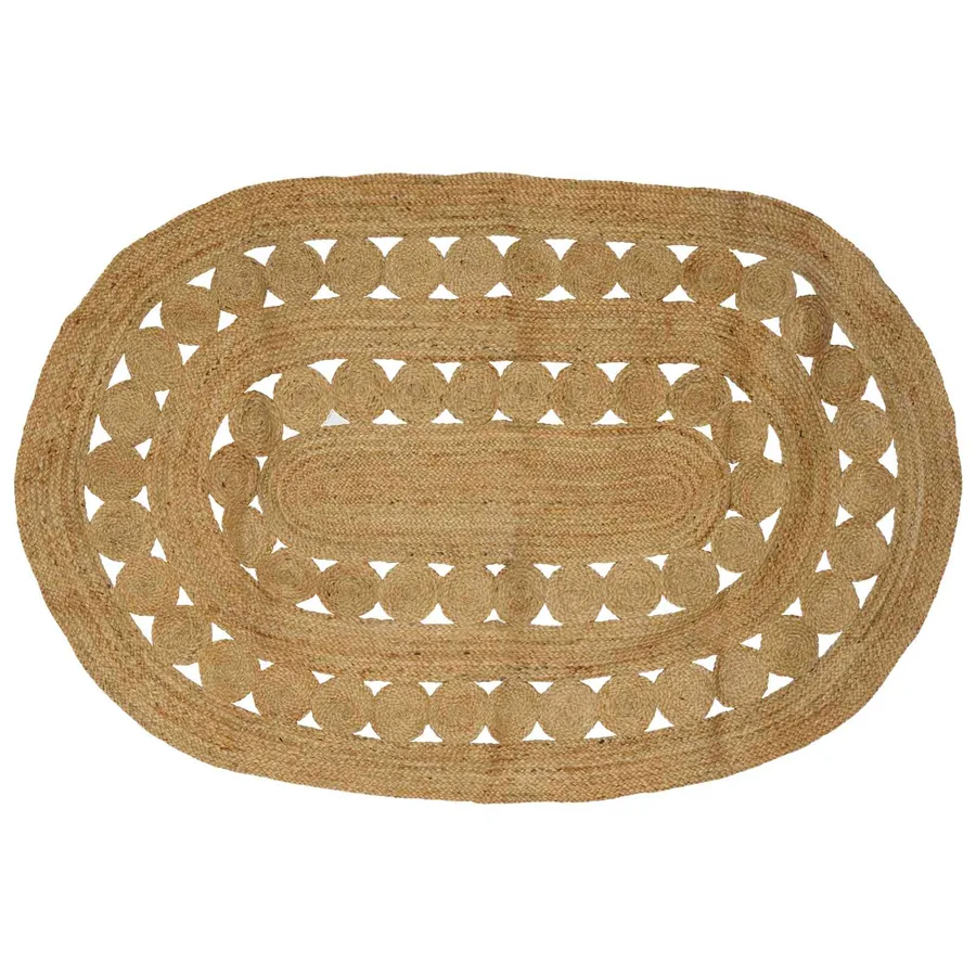 Tapis de surface Naturel 152 x 245 cm Jute