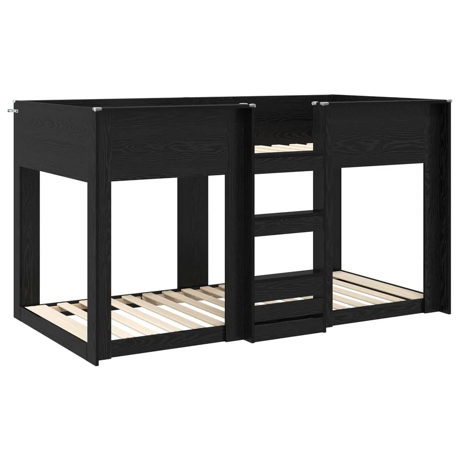 Lit Superposé pour Enfants Chêne noir 75 x 190 cm - 4