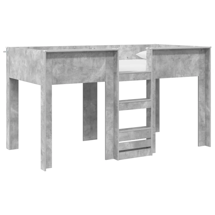 Lit Superposé pour Enfants Gris béton 100 x 200 cm - 2