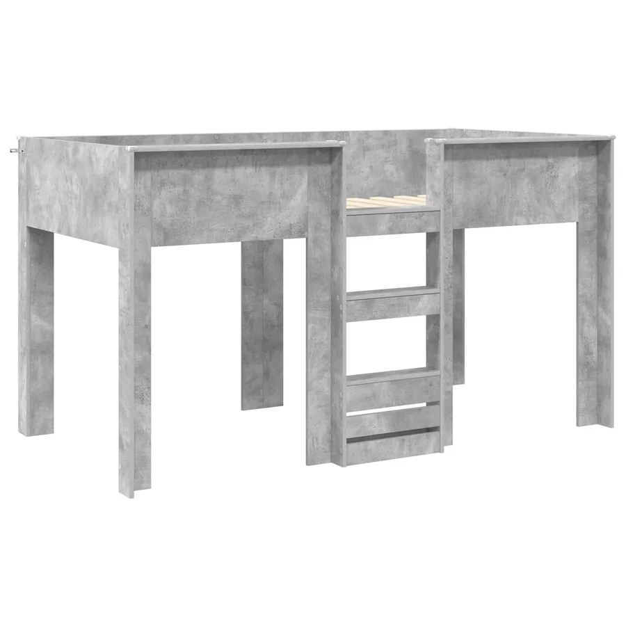 Lit Superposé pour Enfants Gris béton 100 x 200 cm - 4