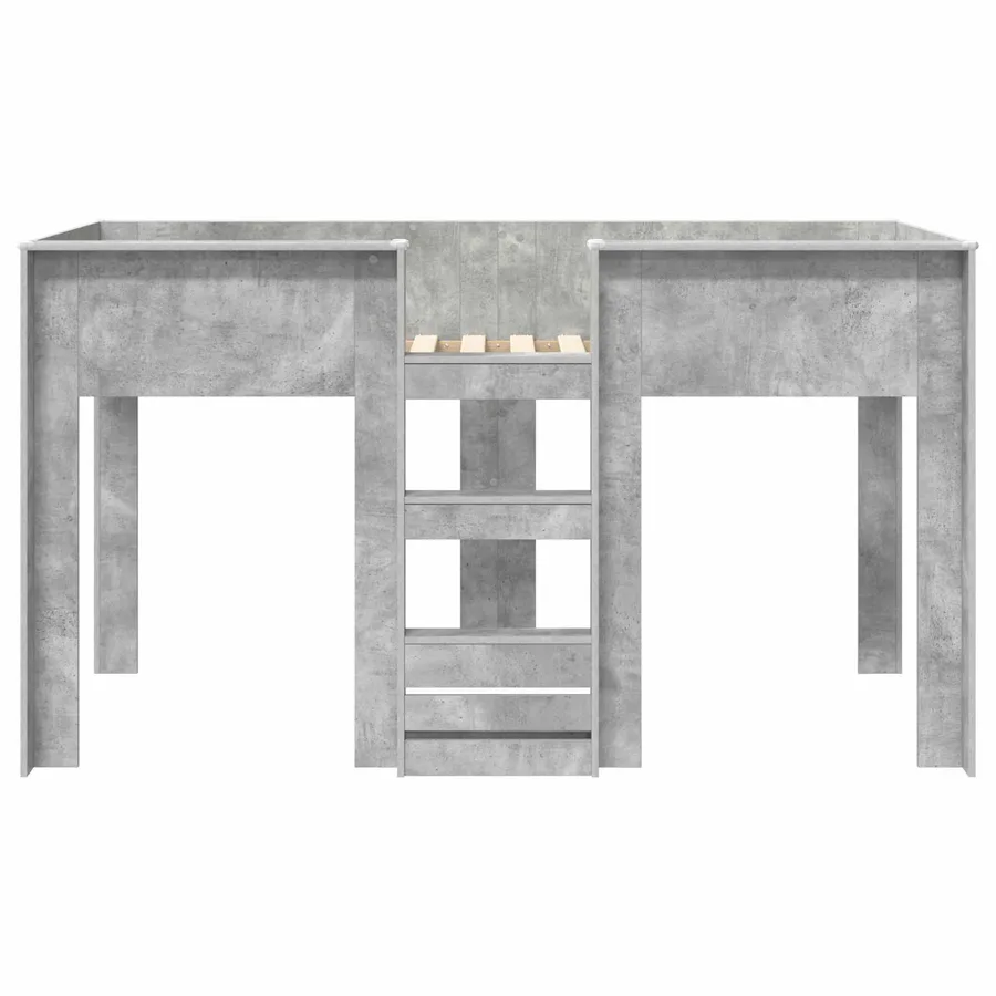 Lit Superposé pour Enfants Gris béton 100 x 200 cm - 5