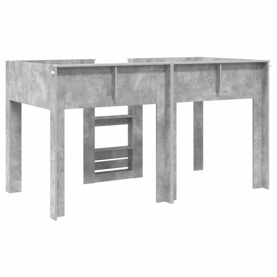 Lit Superposé pour Enfants Gris béton 100 x 200 cm - 7