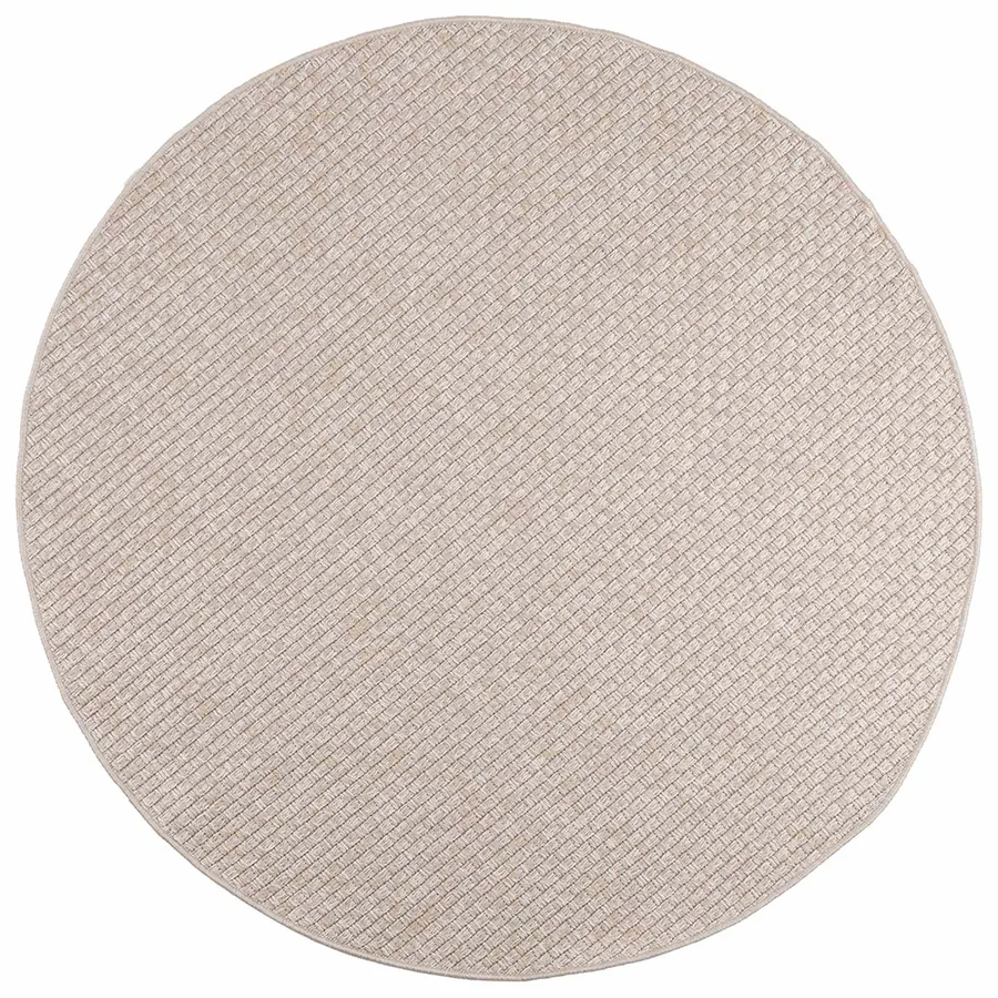 Tapis de surface Rond FARO Crème Ø 120 CM Polyester