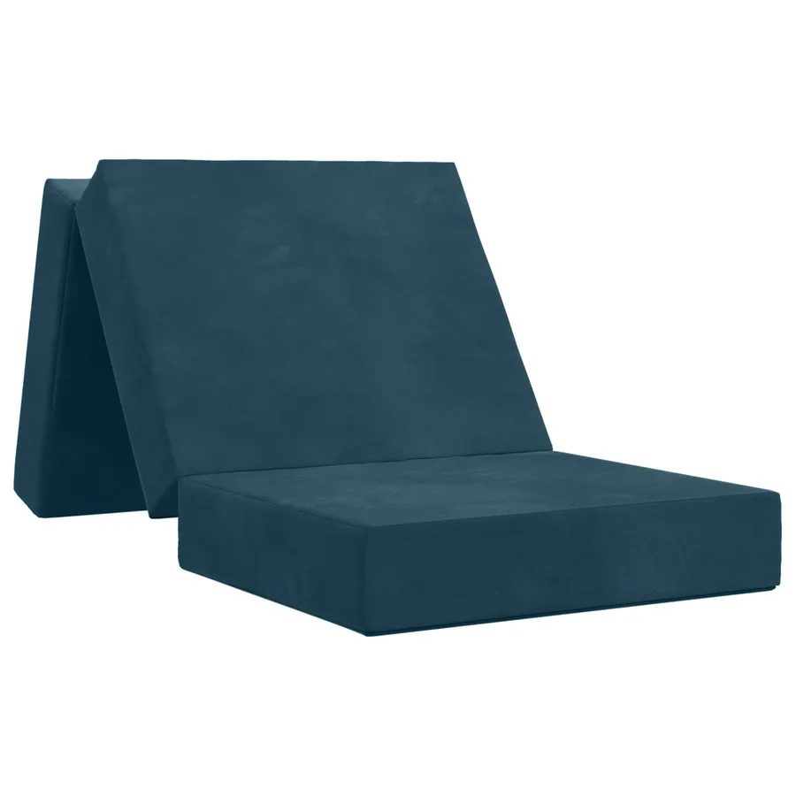Canapé-lit pliable 90 x 63 x 45 cm Bleu - 2
