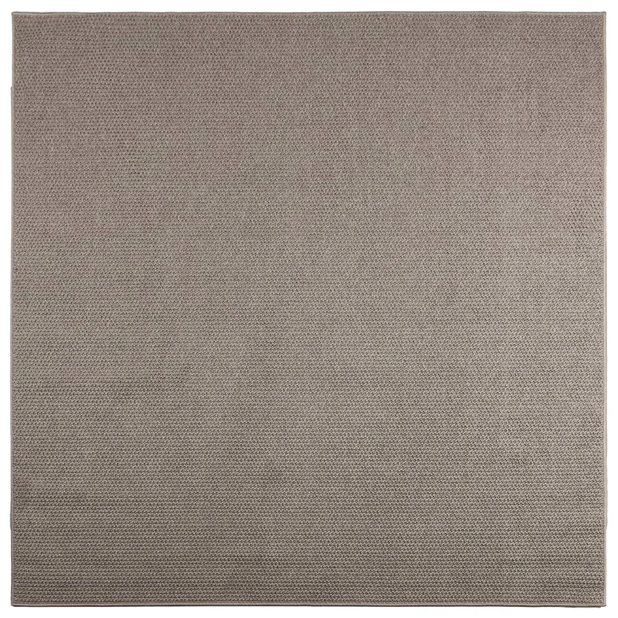 Tapis de surface LUGO Crème et Taupe 120 x 120 cm Polyester - 2
