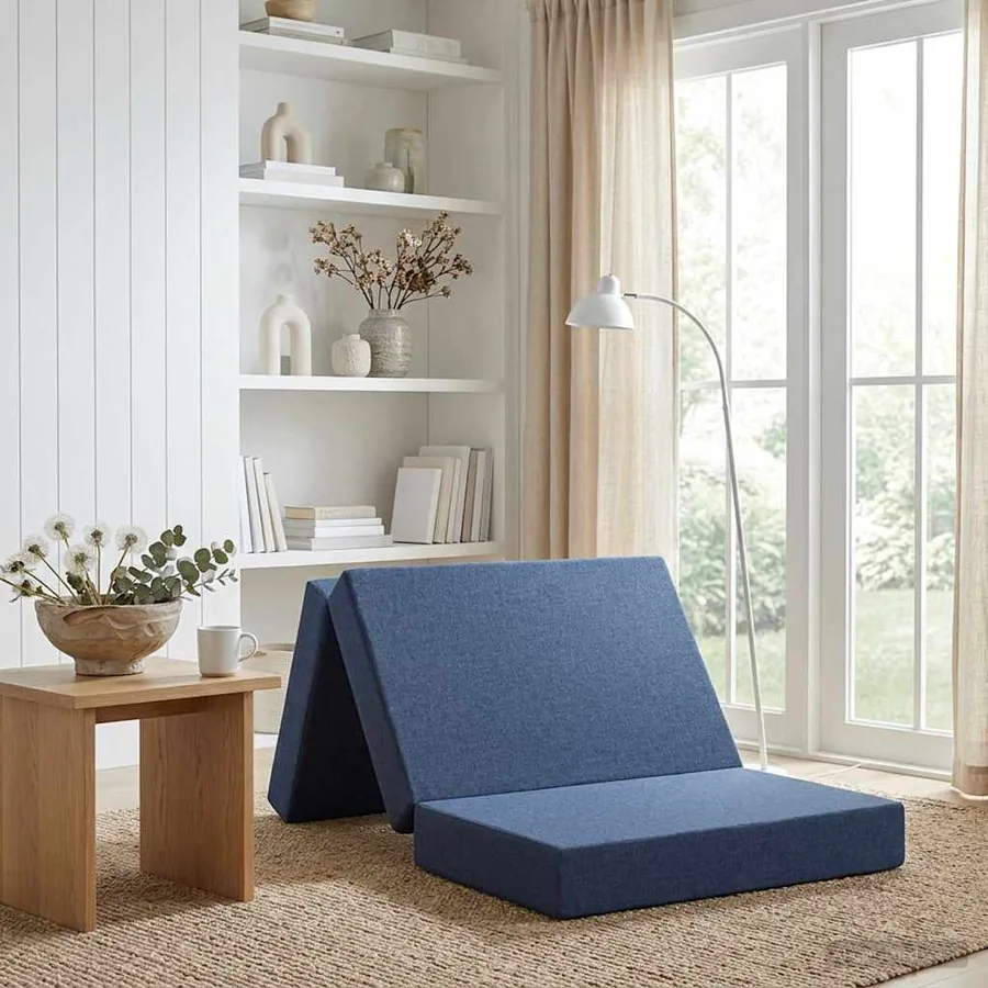 Canapé-lit pliable 80 x 67 x 45 cm Bleu