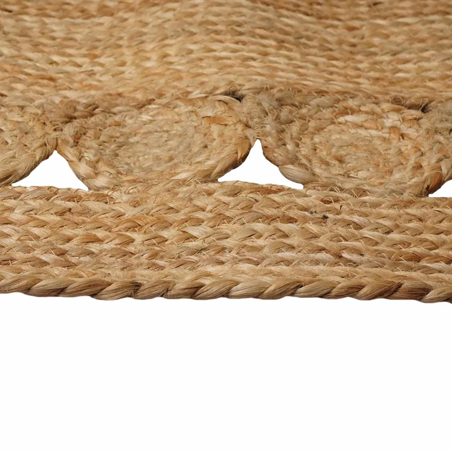 Tapis de surface Naturel 122 x 183 cm Jute - 3