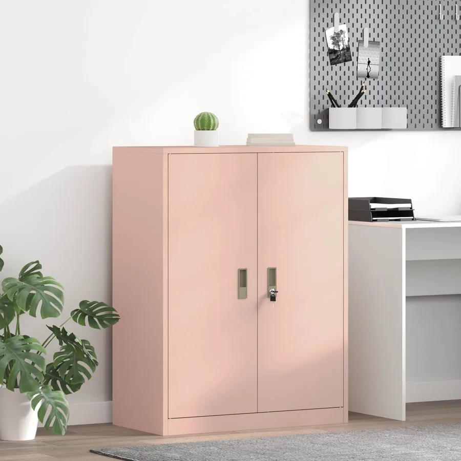 Armoire de rangement Rose 80 x 40 x 105 cm Acier