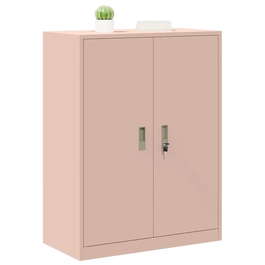 Armoire de rangement Rose 80 x 40 x 105 cm Acier - 3
