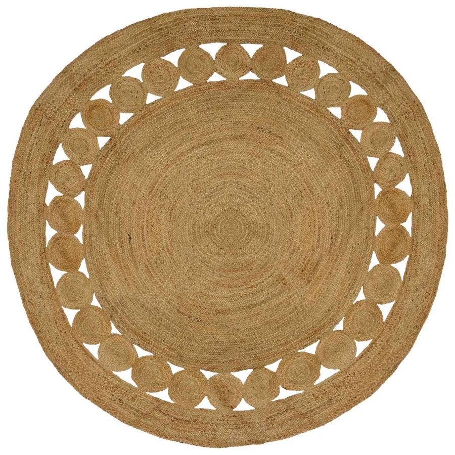 Tapis de surface Naturel Ø 240 cm Jute