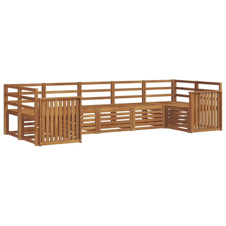 Ensemble de canapé d'angle 7 pcs Naturel - 2