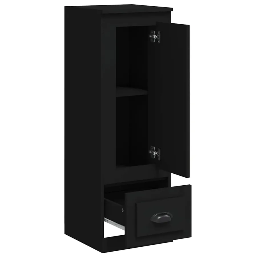 Highboard black 36x35.5x103.5 cm engineered wood - 7