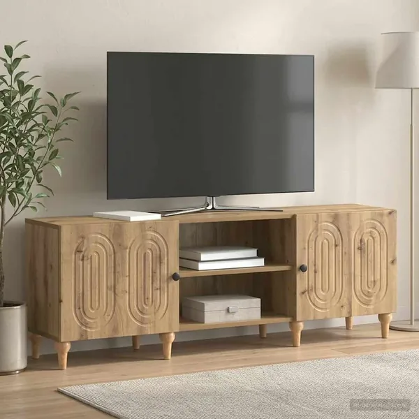 Meuble TV 150 x 31 x 50 cm Chêne artisanal Bois d'ingénierie