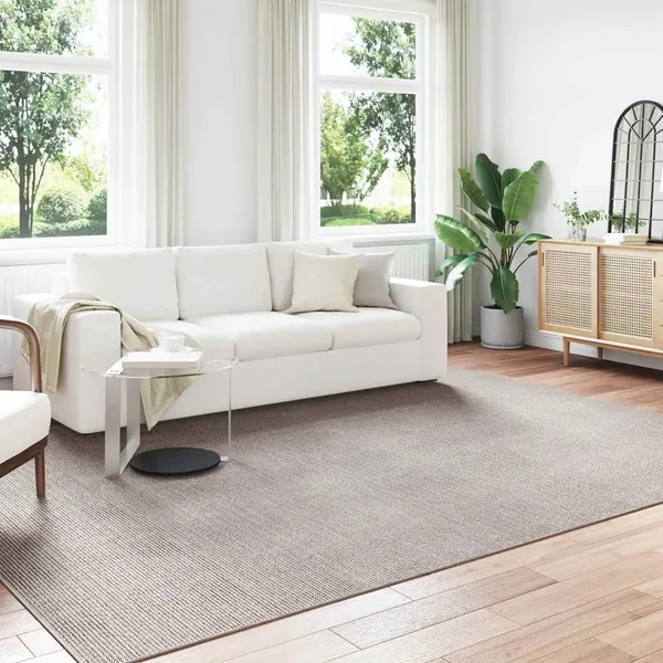 Tapis de surface LUGO Crème et Taupe 280 x 200 cm Polyester