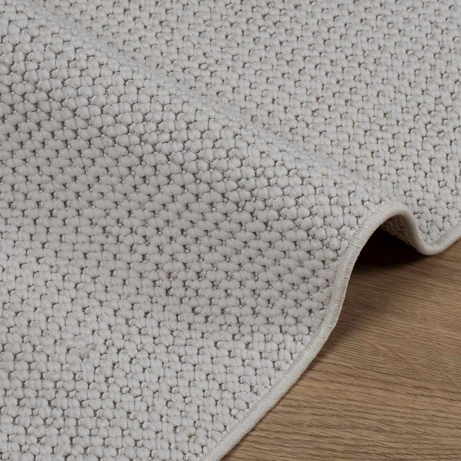 Tapis de surface Carré LUGO Crème 200 x 200 cm Polyester - 4