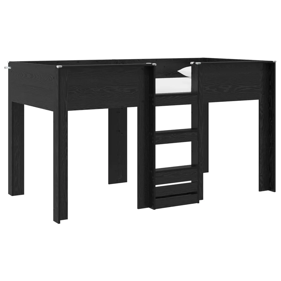 Lit Superposé pour Enfants Chêne noir 100 x 200 cm - 2