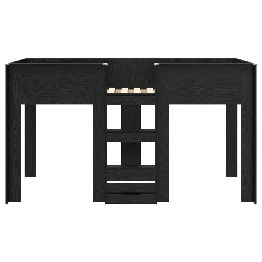 Lit Superposé pour Enfants Chêne noir 100 x 200 cm - 5