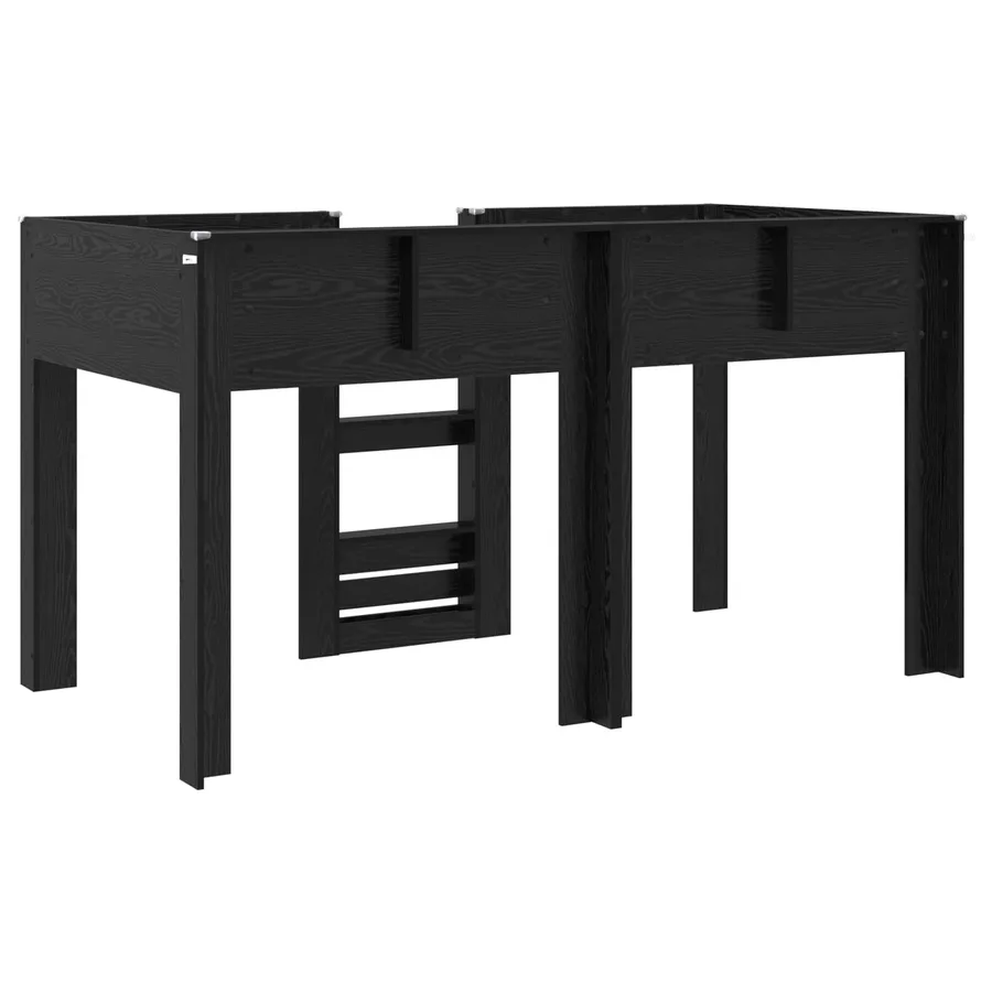 Lit Superposé pour Enfants Chêne noir 100 x 200 cm - 7