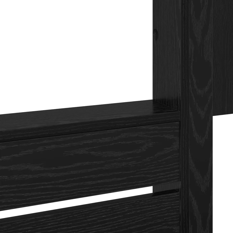 Lit Superposé pour Enfants Chêne noir 100 x 200 cm - 9