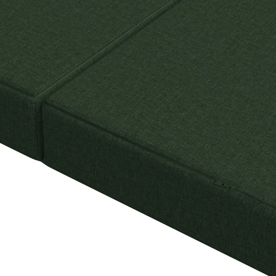 Canapé-lit pliable 200 x 67 x 45 cm Vert foncé - 7