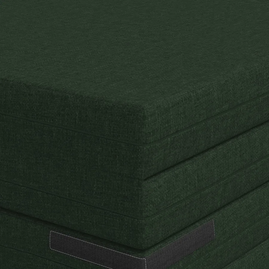 Canapé-lit pliable 140 x 67 x 45 cm Vert foncé - 7
