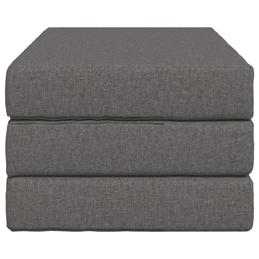 Canapé-lit pliable 100 x 67 x 45 cm Gris clair - 4