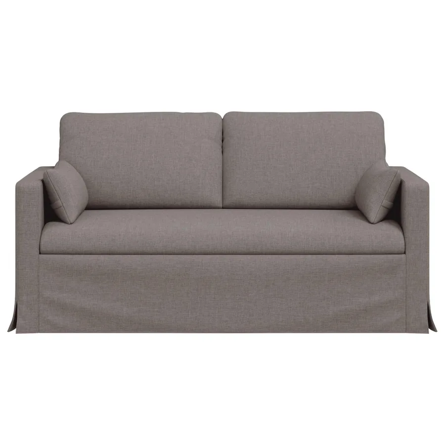Canapé Taupe 158 x 78 x 80 cm tissu - 4